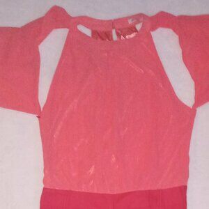 Pink and red jumpsuit